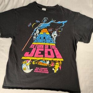 Star Wars Return of the Jedi Black Vintage Rare Collectors Item T-Shirt